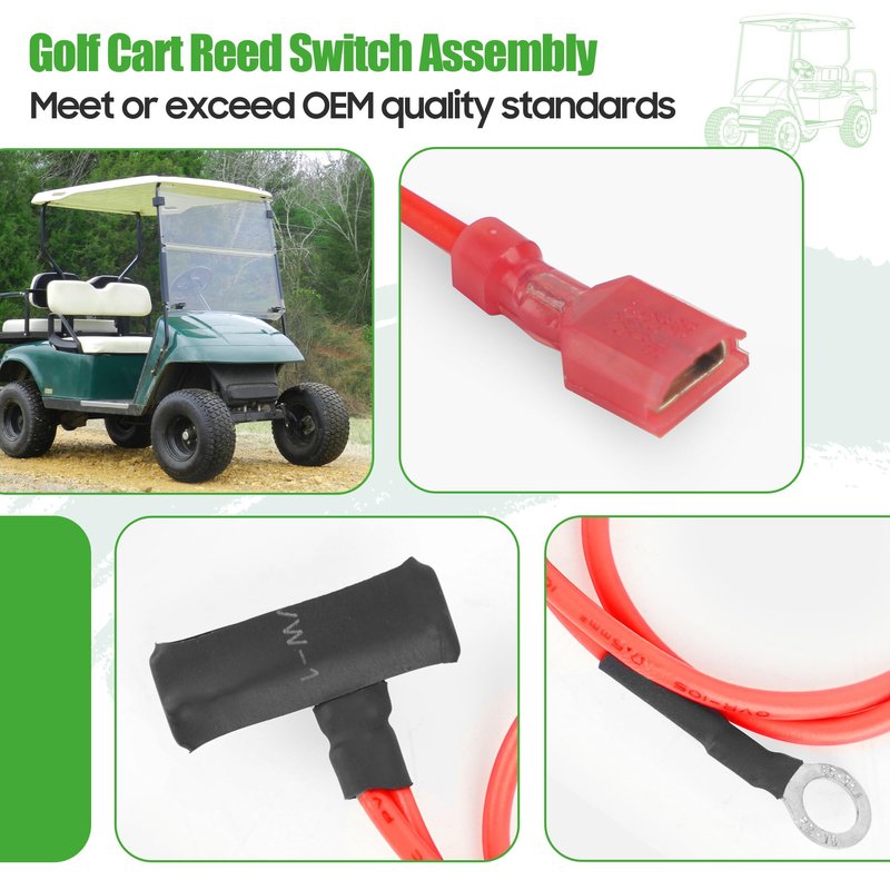 10L0L Reed Switch Assembly for EZGO Electric Golf Carts (1996-2008 TXT, Medalist, Shuttle, ST Express, Utility Vehicles) - Durable Magnetic Sensor Replacement 73051-G07 73051-G18 73051-G28