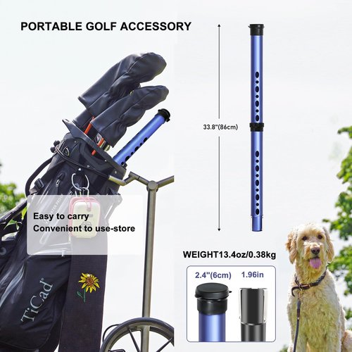 Golf Ball Retriever Tool Golf Easy Pick Up Balls Golf Ball Picker Upper Grabber Tool with Removable Portable Golf Ball Pick Up Premium Stainless Steel for Putter Golf Accessories Golf Gifts for Men