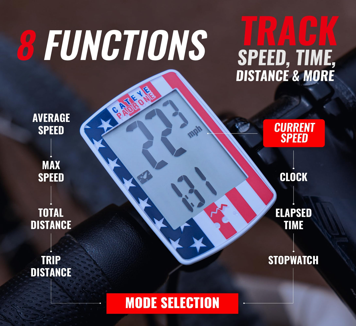 CATEYE Padrone Wireless Bike Computer (USA)