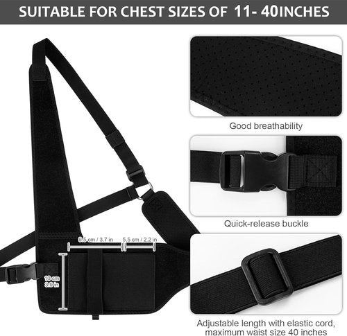 Accmor Concealed Carry Shoulder Holster - Universal Neoprene Gun Holster for Men & Women | Fits 1911, Glock 19, Sig P365