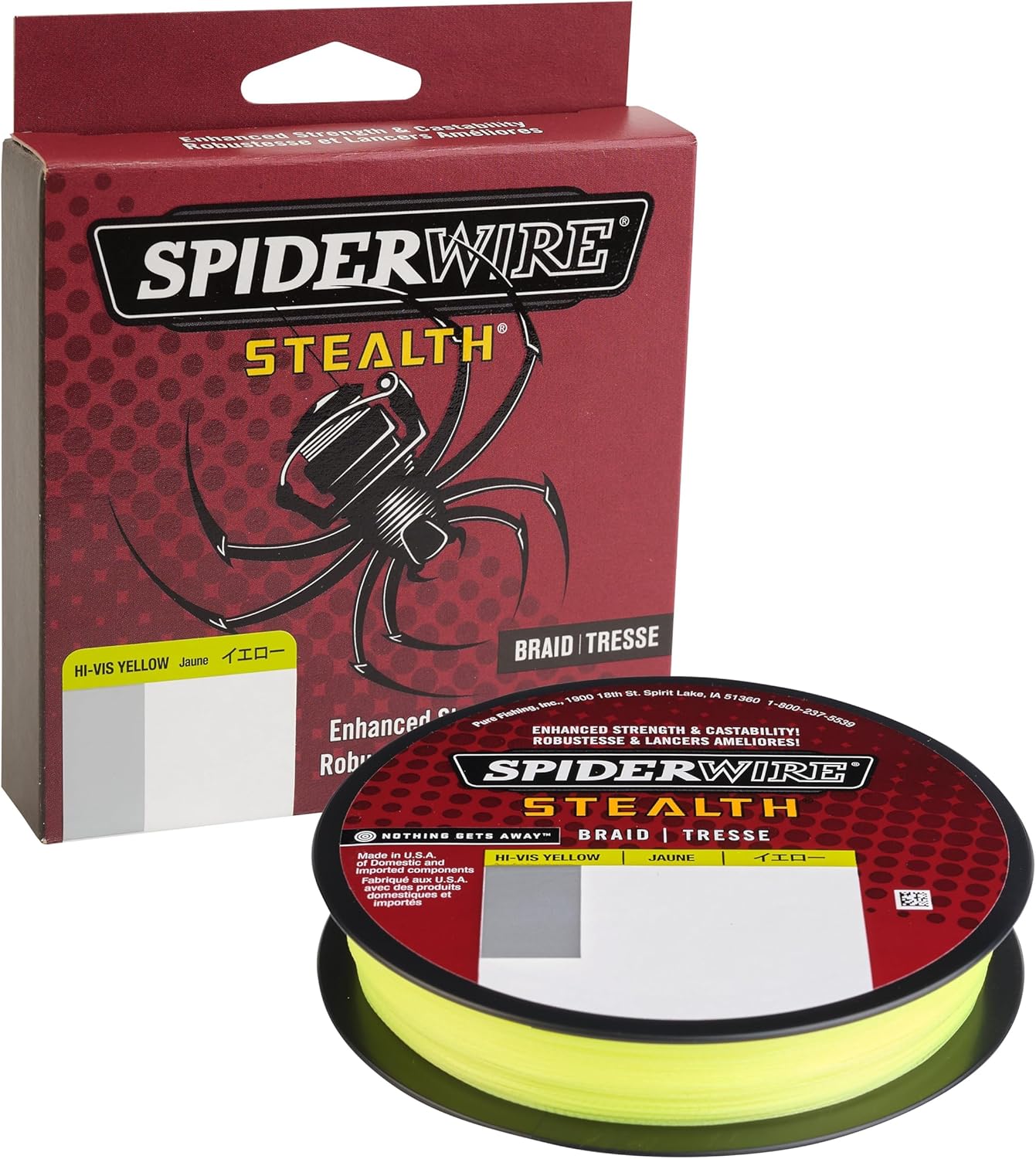 SpiderWire Stealth Braid Fishing Line - High Strength, Low Visibility | 150 Yards, Green