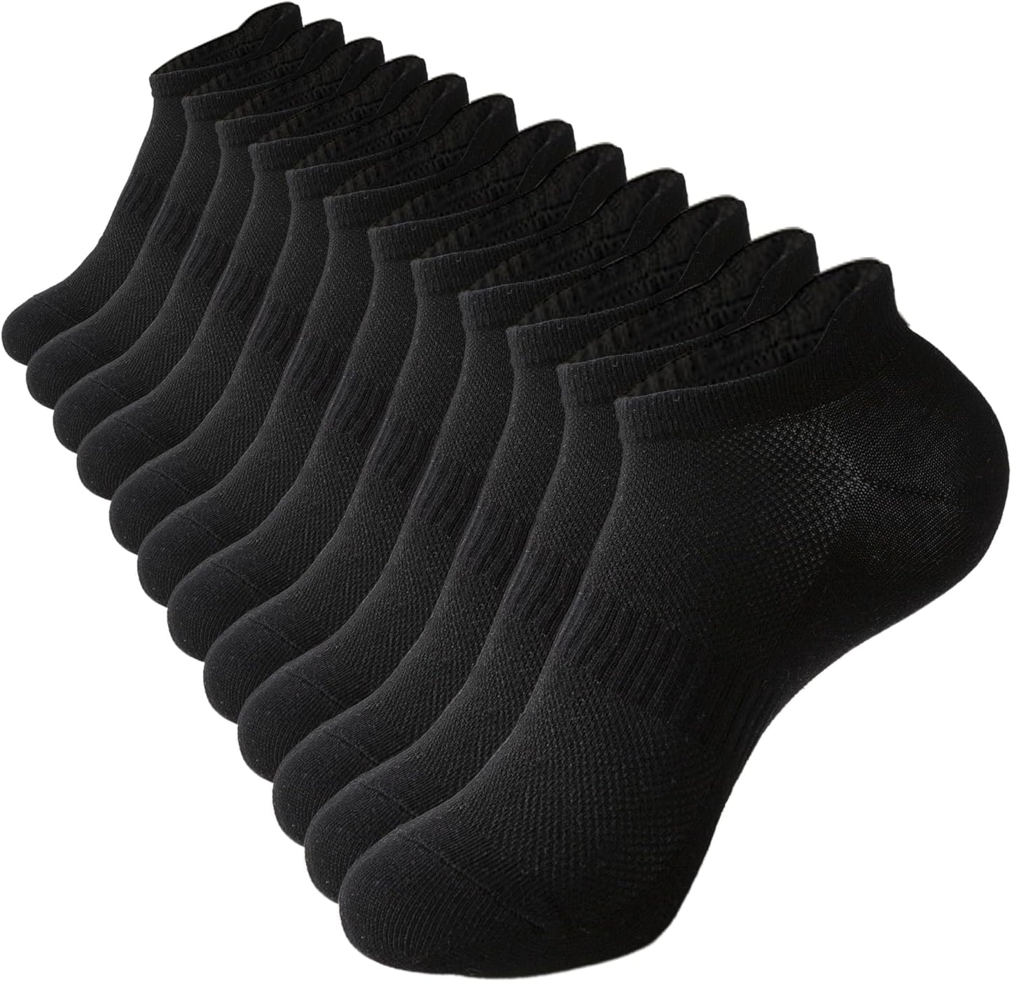 ACCFOD Women's Ankle Socks - Athletic Low Cut Running Socks with Tab | 6 Pairs
