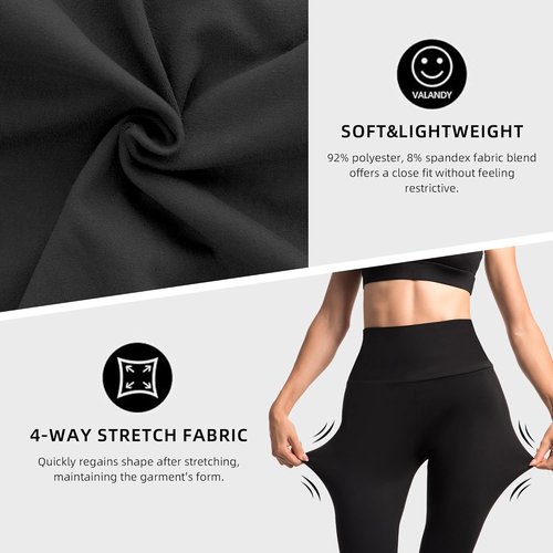 Ipletix Capri Leggings - High Waisted Buttery Soft Opaque Yoga Pants with Pockets | 2-Pack for Women