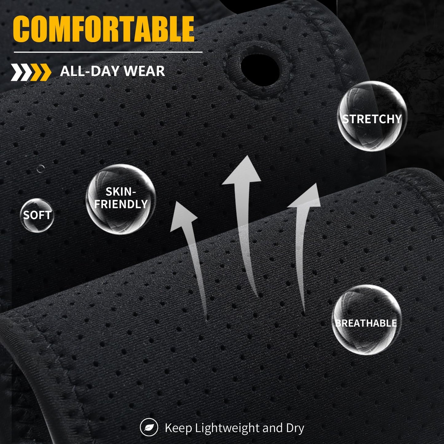 Mostcomtac Belly Band Holster for Men & Women - Breathable Neoprene Gun Holster, Multi - Pocket Tactical Belt for Outdoors, Fits G17-43x, Taurus G3C, G2C and Most 9mm and 383 Handguns（R-L）