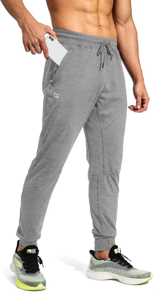 G Gradual Men's Athletic Sweatpants - Zipper Pockets for Running & Workouts | Comfortable Joggers