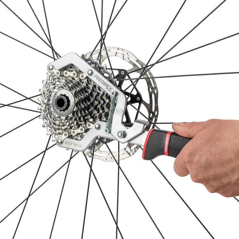 FEEDBACK SPORTS Grip Chain Whip Bike Cassette Removal Tool | Fits All 5-13 Speed Cogsets (SRAM, Shimano, Campagnolo) | for Bicycle Maintenance & Repair