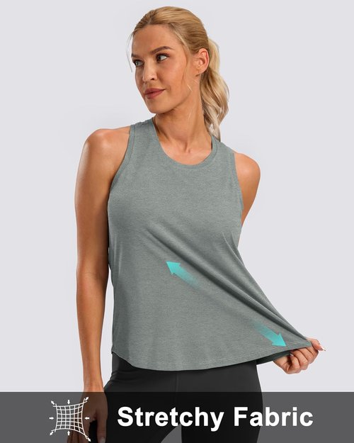 G Gradual Women's Racerback Workout Tank Top - Loose Fit Sleeveless Athletic Yoga Shirt | Ideal for Gym & Running