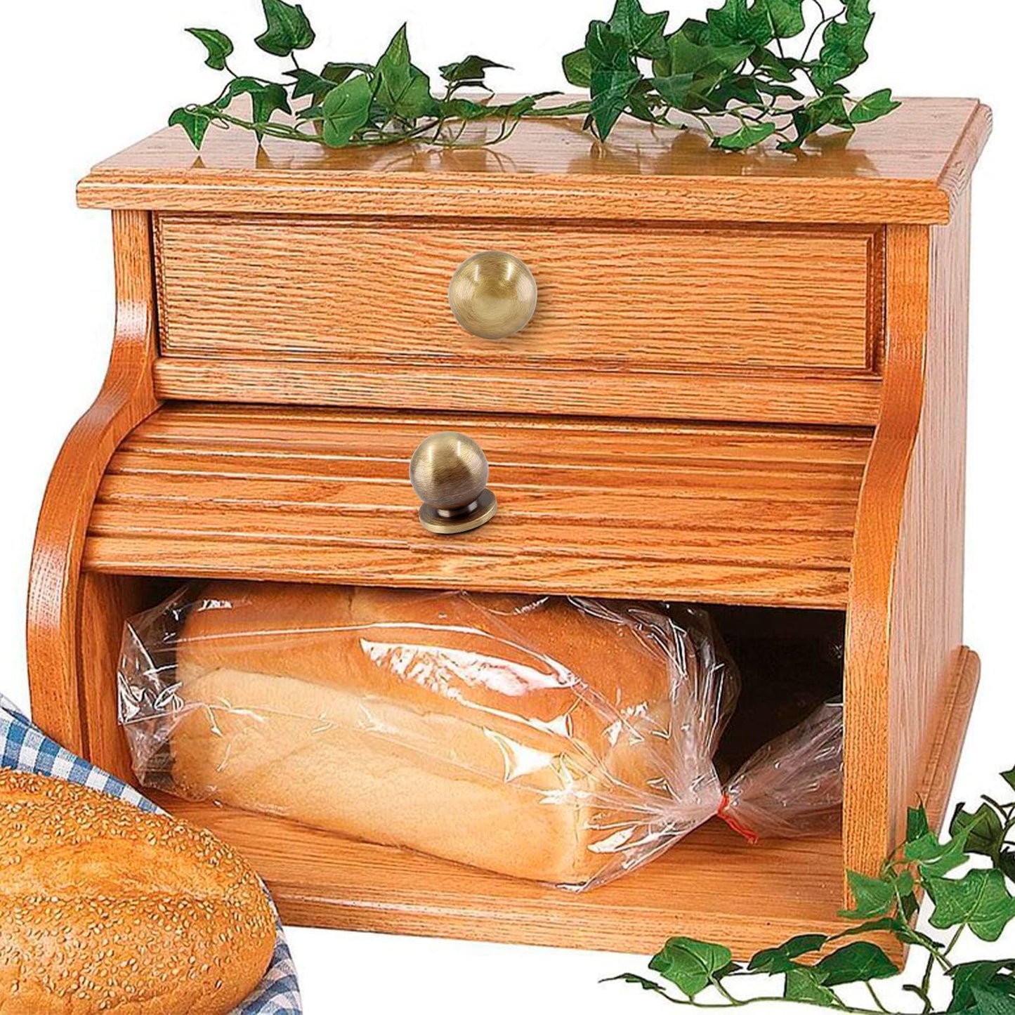 Jiozermi 4 Packs 1/2 Inch(12mm) Diameter Mini Round Solid Brass Knobs, Brass Pulls, Gold Mini Drawer Pulls, Mini Knobs for Jewelry Box, Bronze