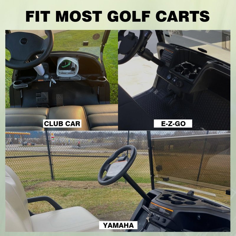 Truwild Universal Propane Heater Holder for Golf Carts, Adjustable Base Compatible with EZGO, Club Car, Yamaha & More, Holds 16 oz Propane Tanks & Large Drink Bottles, Hold Up to 5.5lb