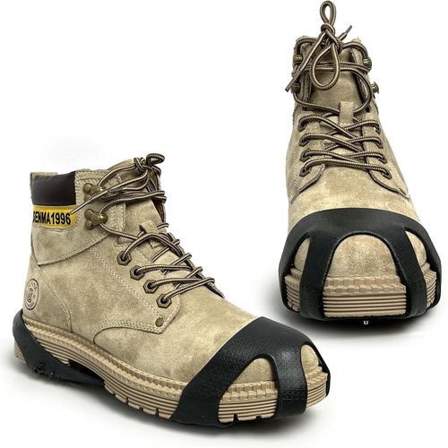 EWENYS Ice & Snow Grips for Shoes and Boots, Removable Snow Shoe Spikes, Anti Slip Ice Grippers for Trekking, Hiking, Jogging in Winter Outdoor(XL)
