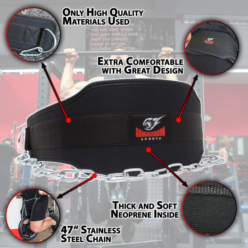 Weight Belt, Dip Belt, Belt Squat Belt, Weighted Belt, Belt Squat Attachment, Weighted Pull Up Belt, Dip Belt for Weight Lifting