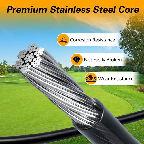 KPALAG Golf Cart Brake Cable Driver & Passenger Side Brake Cables Stainless Steel Core Brake Repair Kit Compatible with EZGO TXT and Medalist Golf Cart 1994-UP Replace# 70716-G03 70273-G03 70969-G03