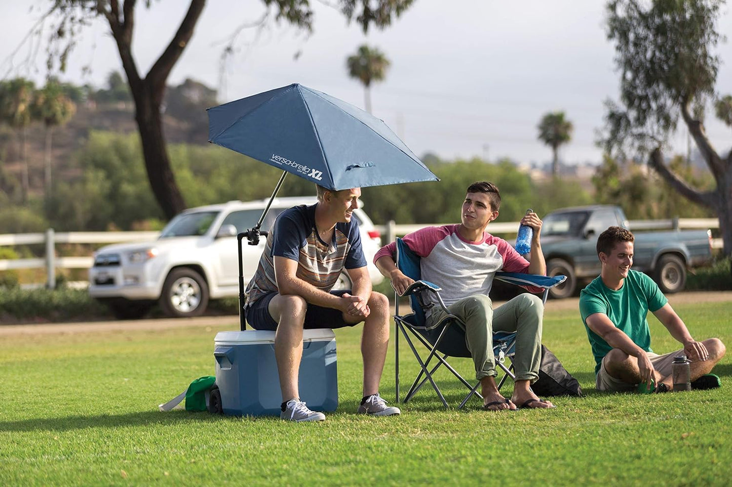 Sport-Brella Versa-Brella SPF 50+ Adjustable Sun Umbrella with Universal Clamp - Portable & Versatile