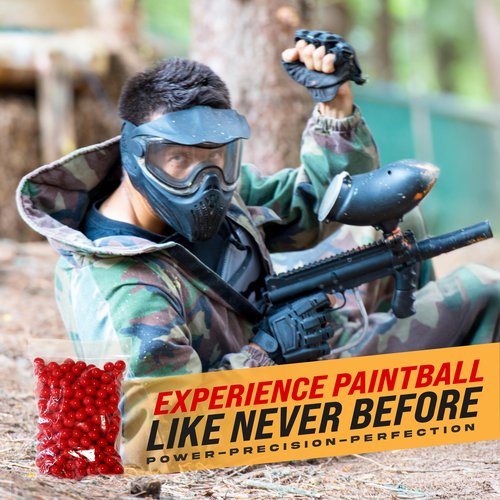 3Skull .43 Caliber Paintballs for Umarex T4E Paintball Pistols Blood Red Fill - 250 Count .43 Cal Ammo