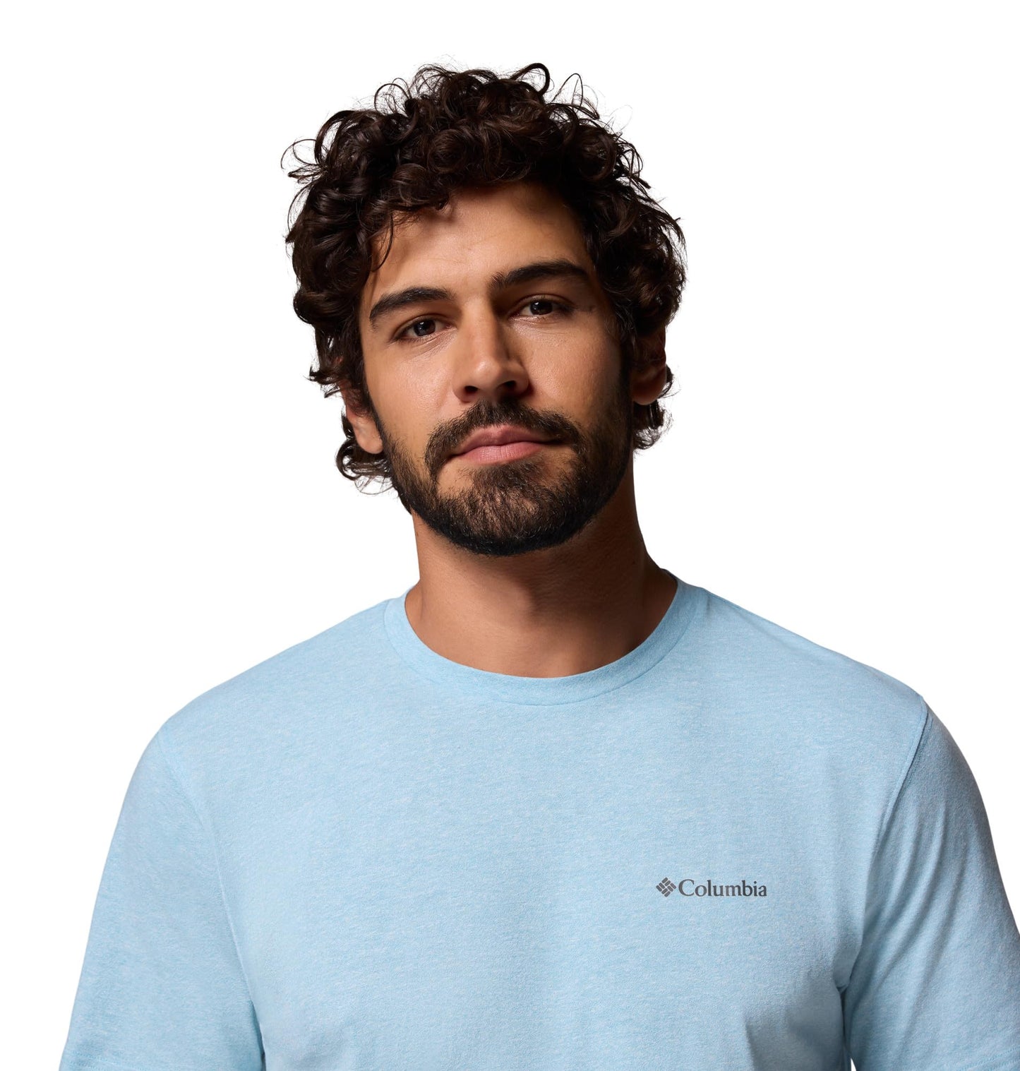 Columbia Mens Thistletown Hills Short Sleeve T-Shirt, Vintage Blue Heather, Small