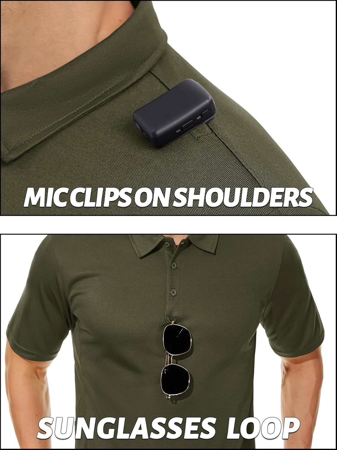 TACVASEN Polo Shirts for Men - Dry Fit Short Sleeve Tactical Golf Shirt | UPF 50+ Protection