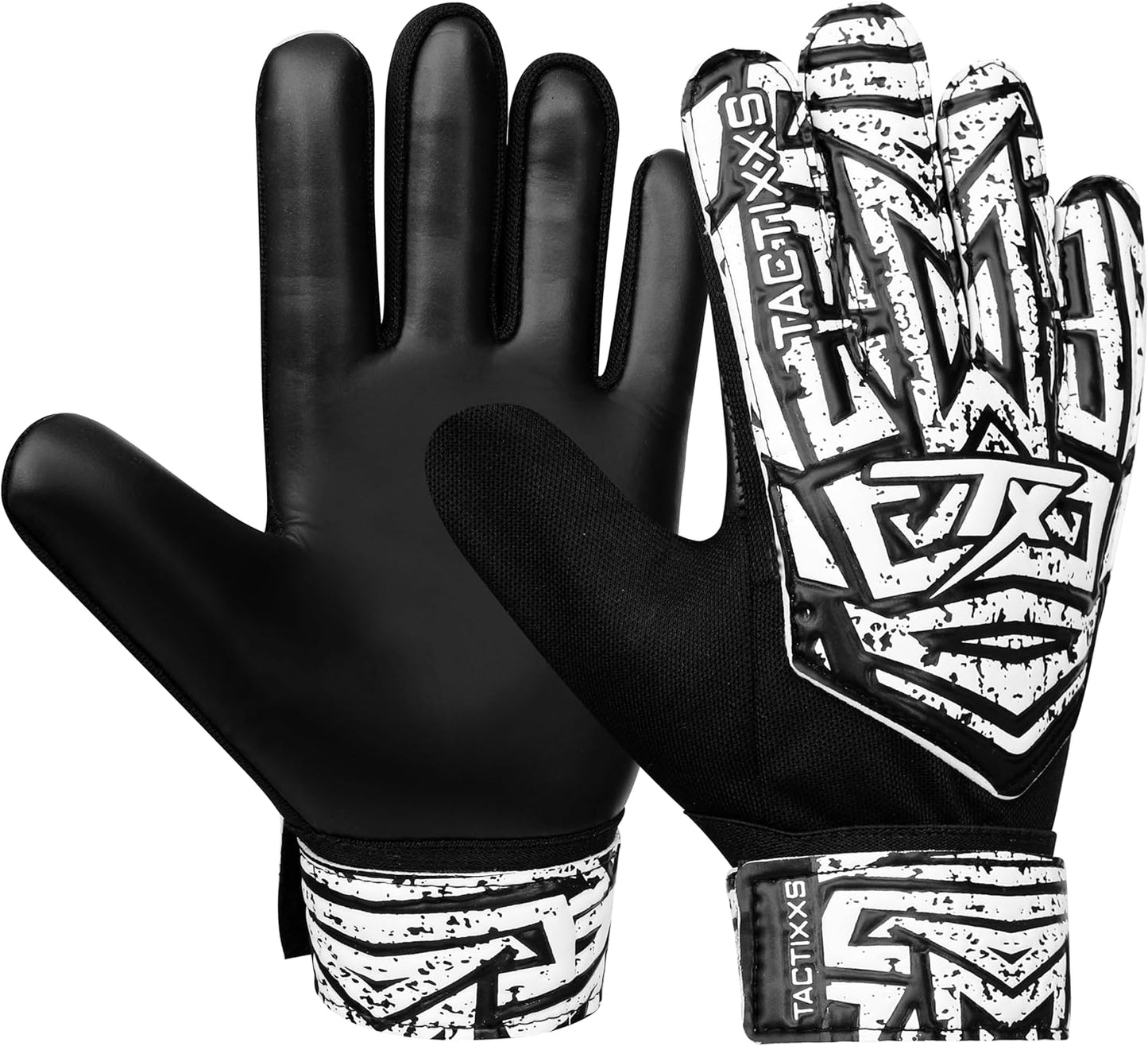 Skiennix Soccer Goalkeeper Gloves - Anti-Slip 4mm Latex Palm for Kids | Funky Design & Strong Grip