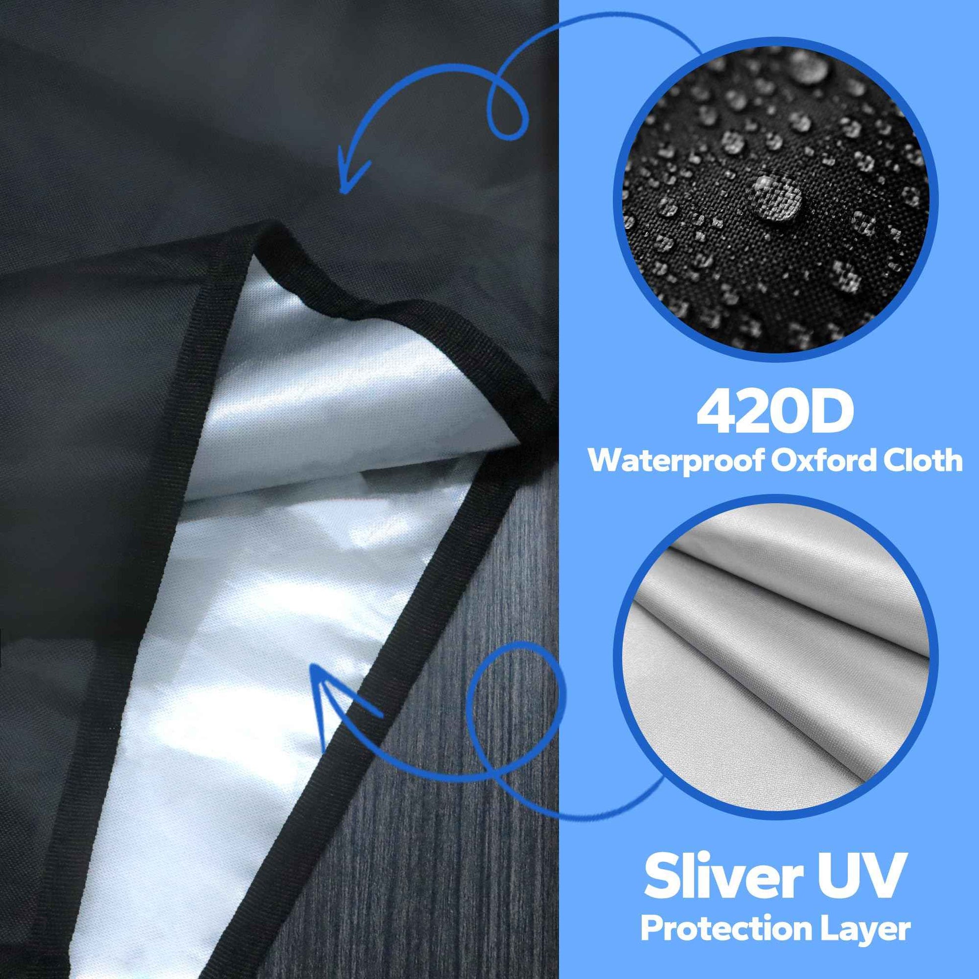 Cestluck Window Air Conditioner Covers for Outside: XL Size-27.6"(W) x 22.6"(D) x 18.6"(H) Black Outdoor Window Cover for Winter - Dustproof Windproof, Snowproof, Waterproof