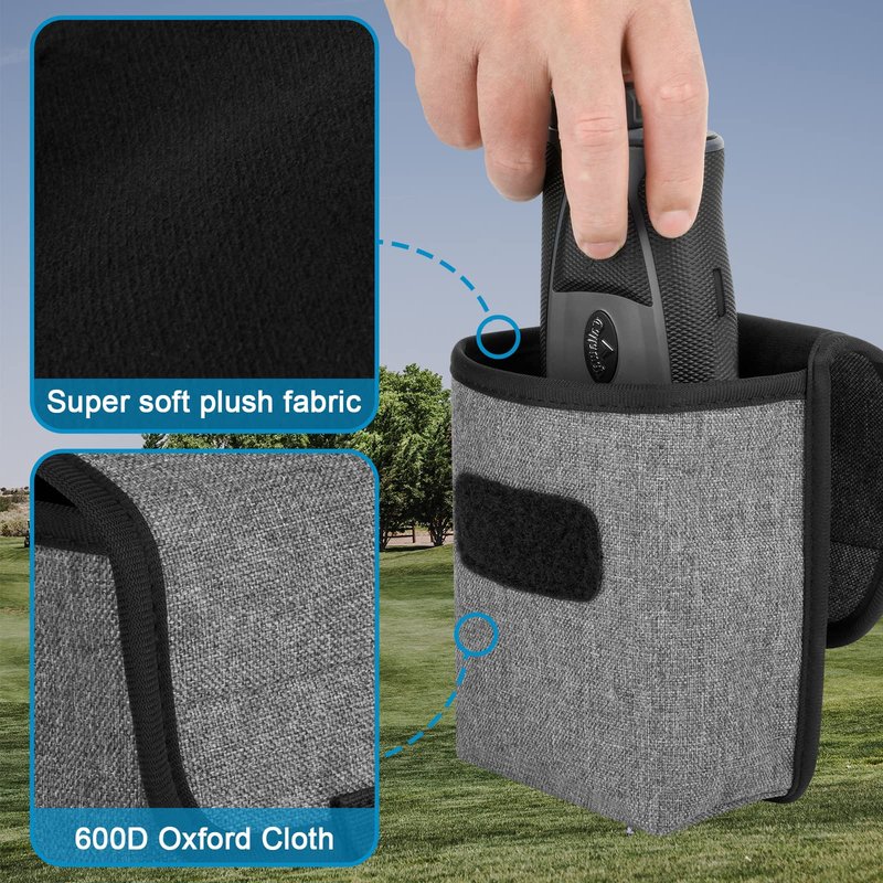Xxerciz Golf Rangefinder Case Nylon Pouch Carrying Case Waist Bag Range Finder Protector with Carabiner, Universal Laser Range Finder Protective Storage Bag