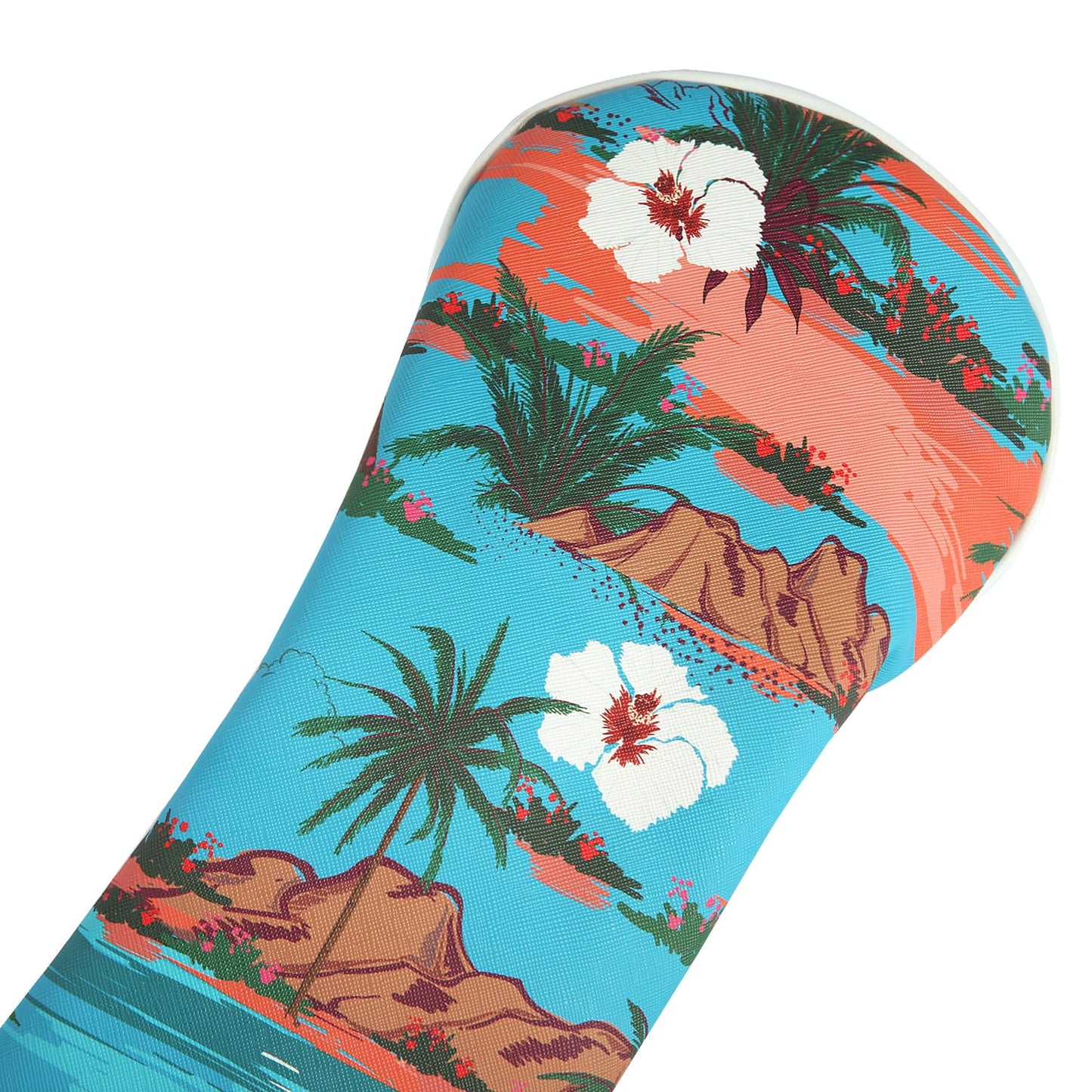 SHABIER Hawaii Island Flowers, Palm Trees, Beach, Ocean Golf Head Cover for Driver Club