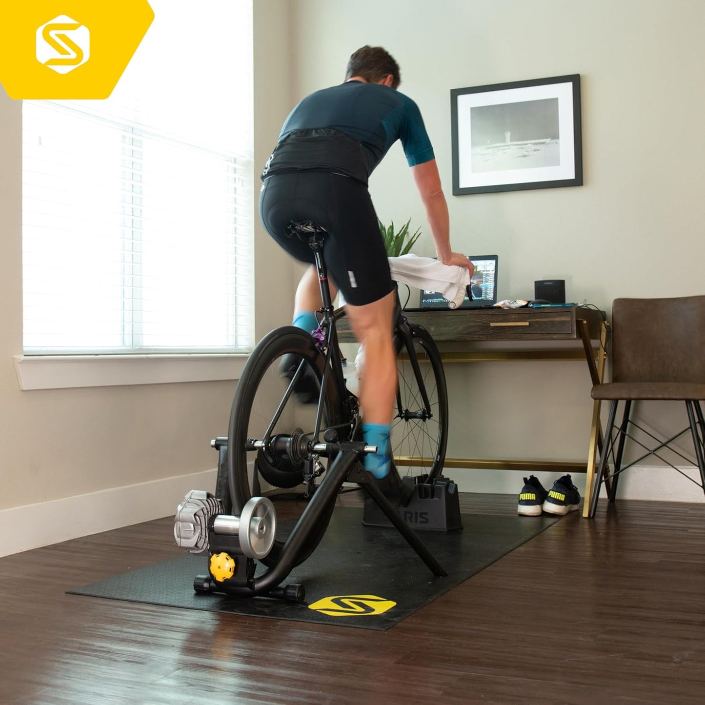 Saris Fluid2 Indoor Bike Trainer - Smart Connectivity for Road & Mountain Bikes | Compatible with Zwift App