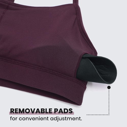 CRZ YOGA Butterluxe Y-Back Sports Bra for Women - Padded Racerback Yoga Top in Various Sizes