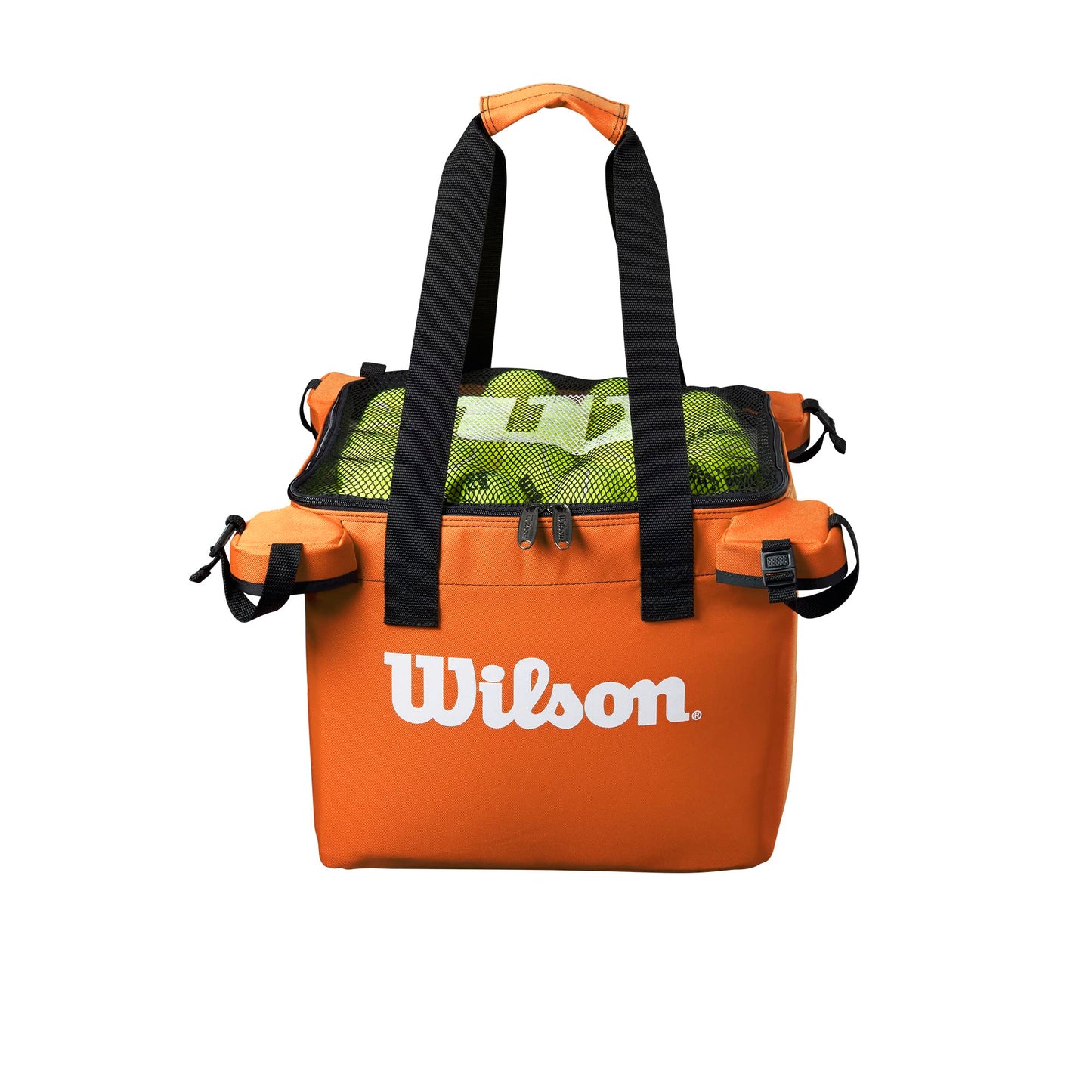 WILSON Sporting Goods Tennis Ball Teaching Basket Bag (150 Ball Capacity) - Orange
