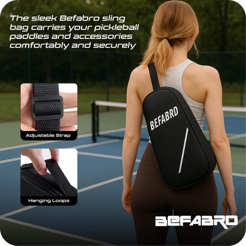 BeFabro Pickleball Paddles Set of 2 | USAP Approved Fiber Glass Pickleball Rackets with Spin Surface, Pro Power & Honeycomb Core - 4 Pickleballs, 2 Paddle Covers, Grip Tape & Bag for Pro & Beginner