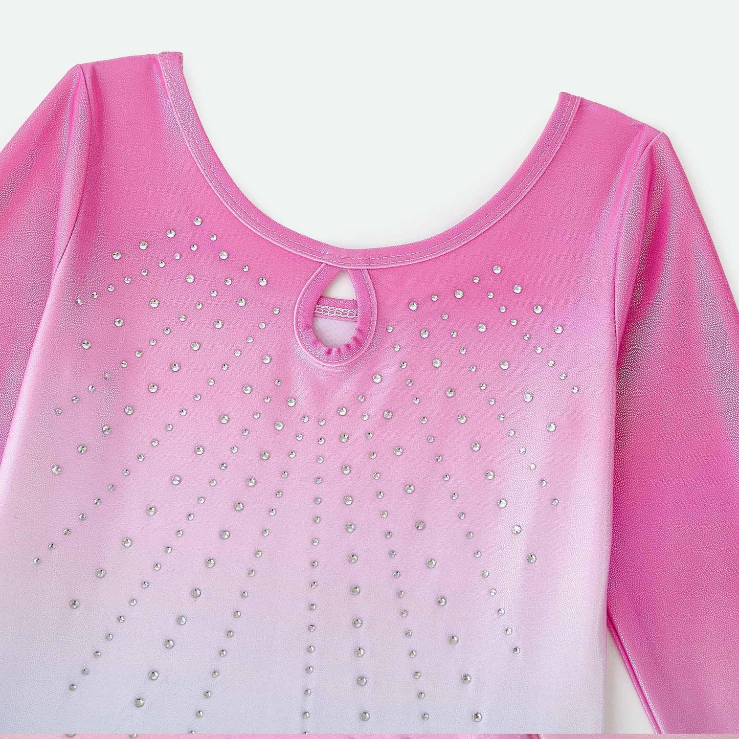 Tstiti Gymnastics Leotards for Girls Long Sleeve Outfit with Shorts and Bag