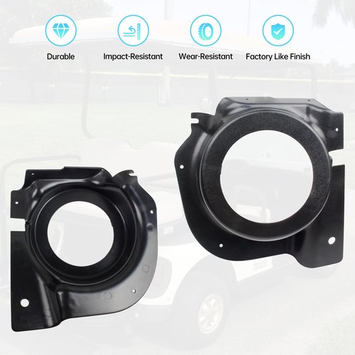 KAKABAS Golf Cart Speaker Pod,Speaker Enclosures Pods Waterproof Speaker Pods Box Compatible with E-Z-Go RXV 2008+ (1 Pair)