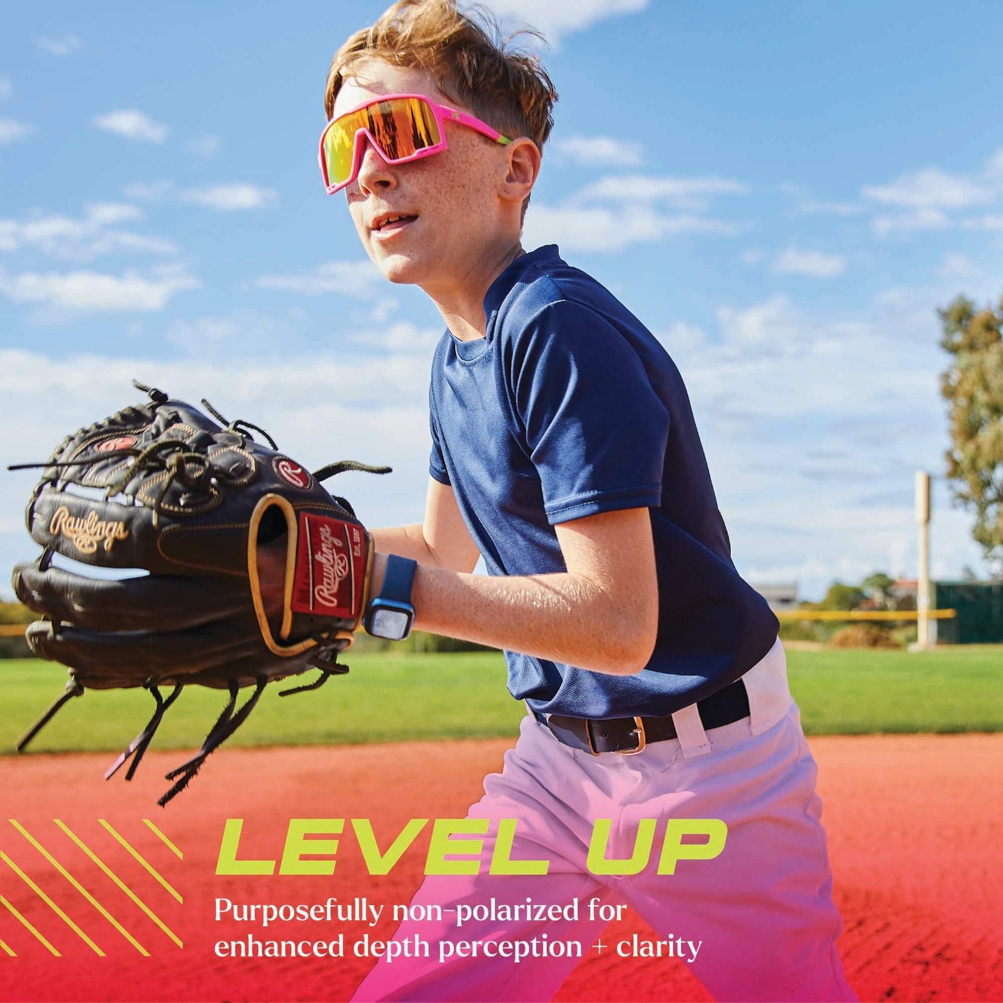 Knockaround Kids Sport, Youth Baseball Sunglasses - UV400 Protection