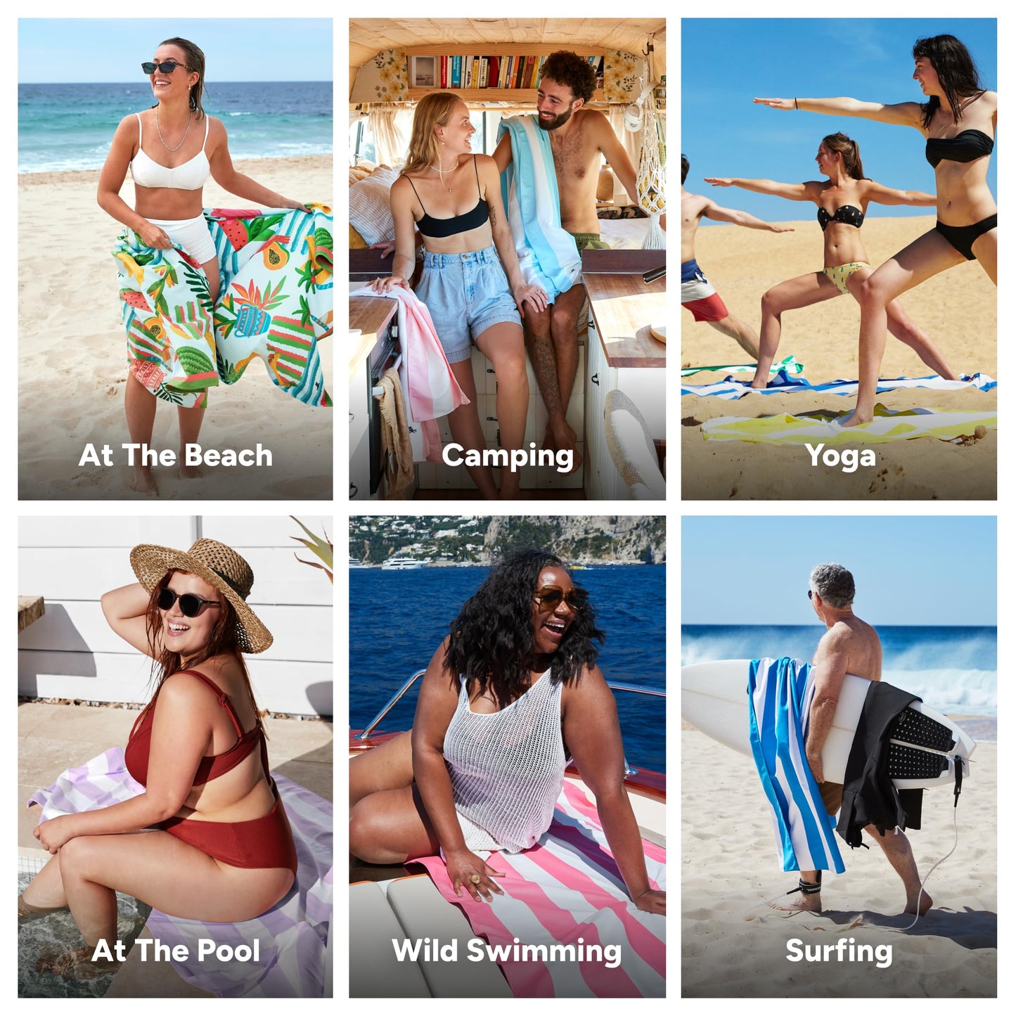 Dock & Bay Beach Towel - Quick Dry, Sand Free - Compact, Lightweight - 100% Recycled - Includes Bag - Tropicana Treat - Large (160x90cm, 63x35)