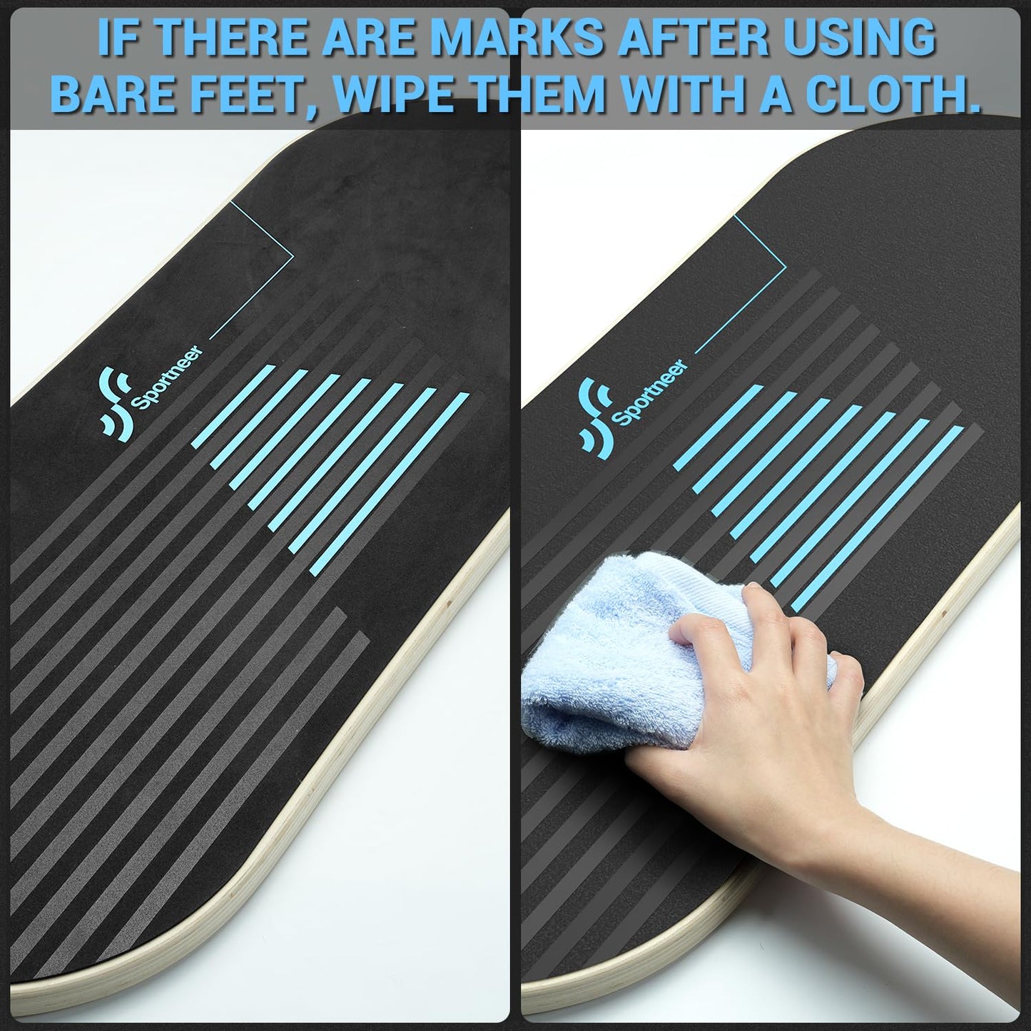 Sportneer Balance Board, 7-Mode Balance Trainer with Roller & Ball