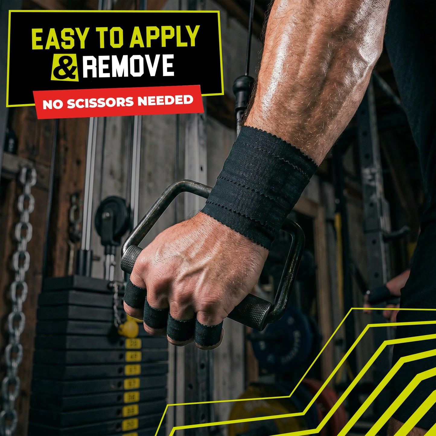 Summum Fit Black Athletic Tape Extremely Strong: 3 Rolls + 1 Finger Roll. Easy to Apply & No Residue. Sports Tape Athletic for Boxing Football Climbing or Gymnastics for Wrist Ankle & Hand Protection