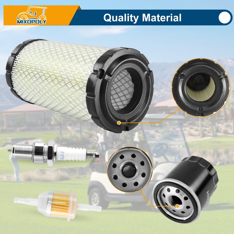 Mixopoly Golf Cart Tune Up Kit 611879 for EZGO RXV 2008-up and TXT 2010-up 4 Cycle Gas Kawasaki Motor, Engine Maintenance Kit, OEM# 28463-G01, 72084-G01, 607454, 607462