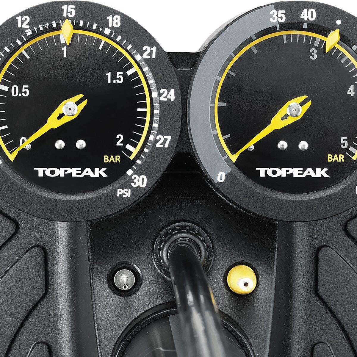 Topeak JoeBlow Dualie - High-Performance Bike Pump for Presta & Schrader Valves | Durable & Efficient