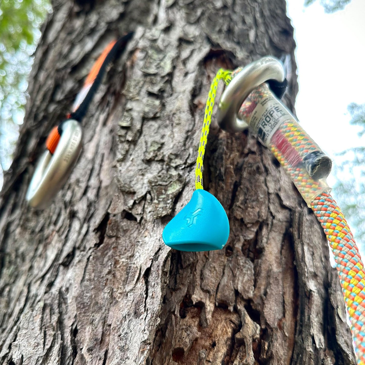 Notch Pebble Retrieval System Used by Arborists to Retrieve Climbing Systems & Friction Savers from Trees, for use with Friction Rings up to 28mm Diameter, High-viz Cordage Loop - Pair (99562)