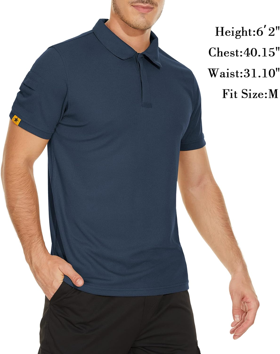 V VALANCH Men's Polo Shirt - Moisture-Wicking Athletic Collared Golf & Tennis Top | Short Sleeve, Stylish Design