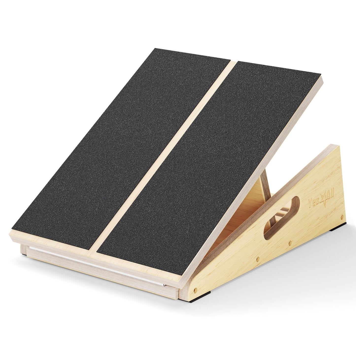 Yes4All Professional Incline Board, Slant board calf stretching, Squat Wedge and Anti-Slip Surface, Portable Side Handle Design for Easy Movement