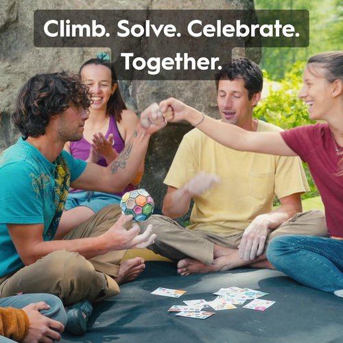BOULDERBALL Team Climb – Cooperative Team & Skill Game (14+) - Teamwork, Focus & Strategic Thinking - for Teenagers and Adults - Made in Italy
