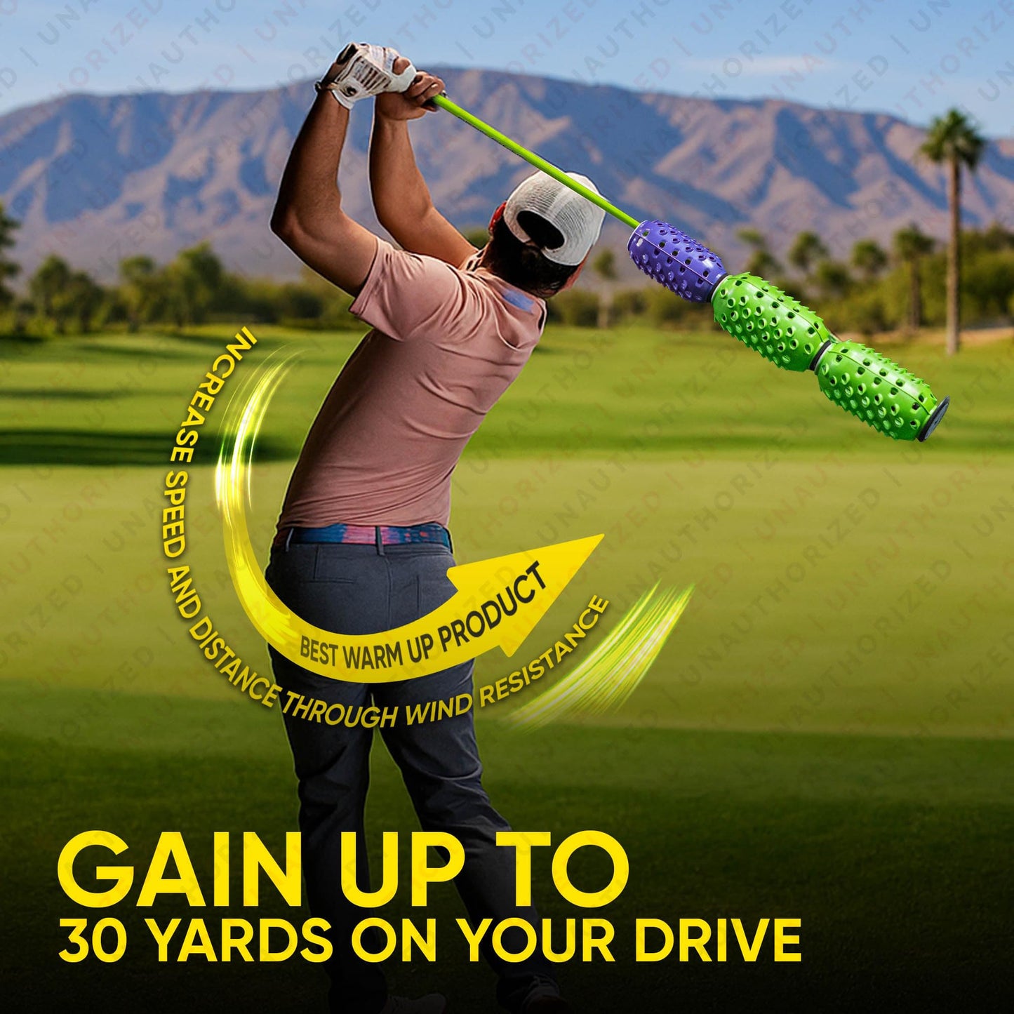 Aero Stiff Shaft Golf Training Aid and Warm Up Equipment, Speed Stick for Golf, Golf Swing Trainer, Improves Swing Speed & Accuracy, Gain Up to 30 Yards On Your Drive, Great Golf Gift