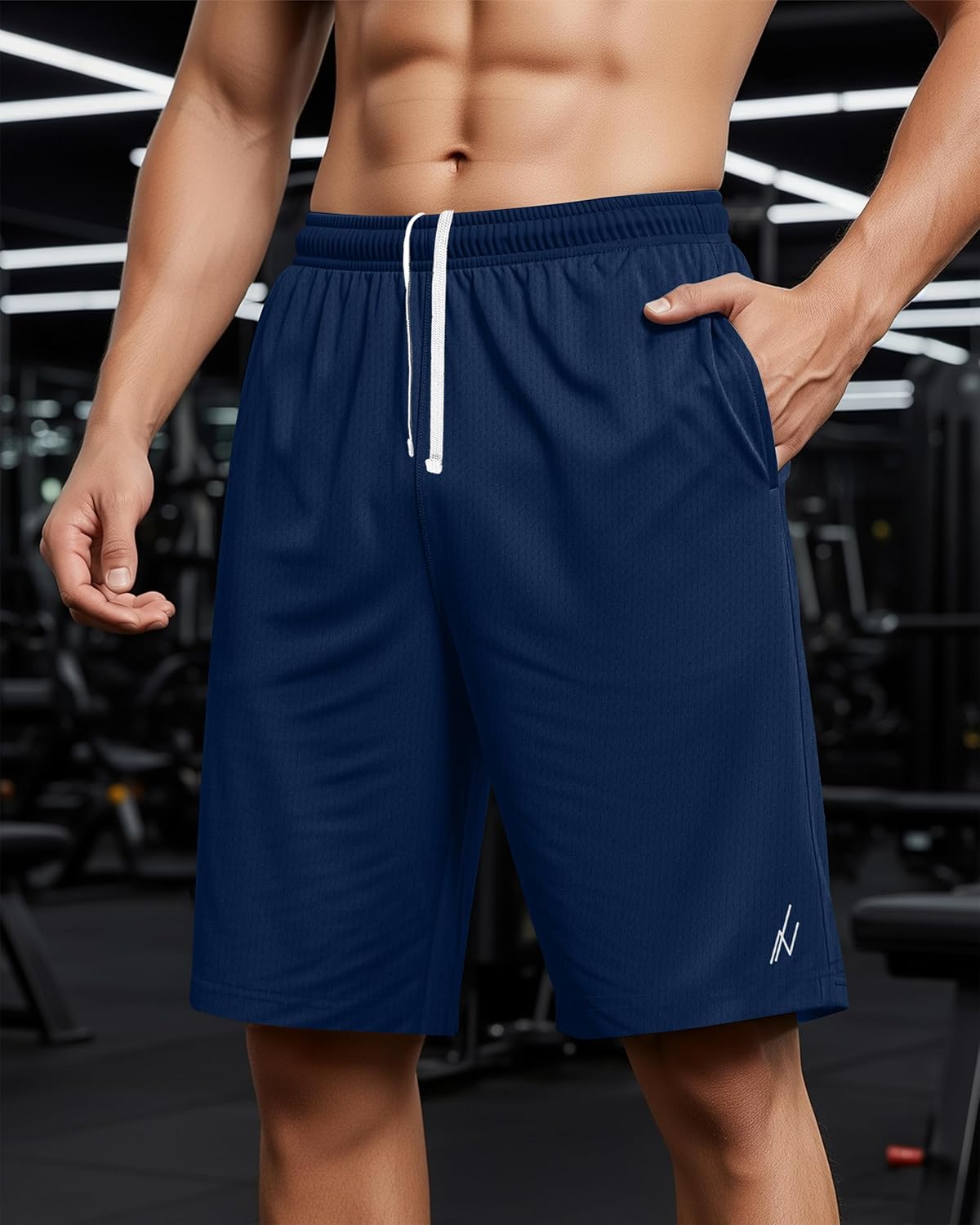 NY Threads Men's Athletic Shorts - Quick Dry Lightweight Workout & Running Gym Shorts with Pockets | 3 Pack