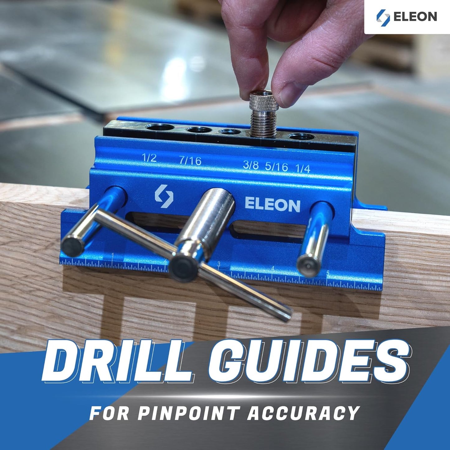 Self-Centering Dowel Jig with Elongated Jaws & Wide Clamp - Durable Aluminum Alloy Woodworking Tool