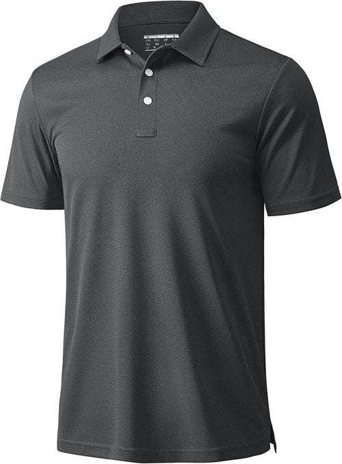 MAGCOMSEN Men's Polo Shirt - Quick-Dry Casual Work T-Shirt | Short Sleeve Golf Jersey in Pique Fabric