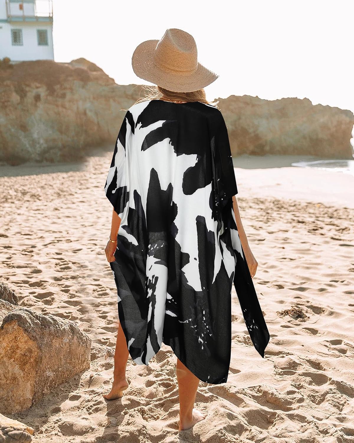 Skiennix Lightweight Boho Kimono | Casual Swimsuit Cover-Up for Women - Perfect for Summer