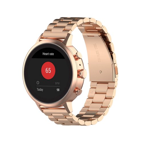 Turnwin Metal Band Compatible with Fitpolo DR06/TOOBUR DR06/FQQ DR06/KEEPONFIT DR05/KIBFLE DR03/YMZ DR03 Business Stainless Steel Strap for DR06 Smartwatch