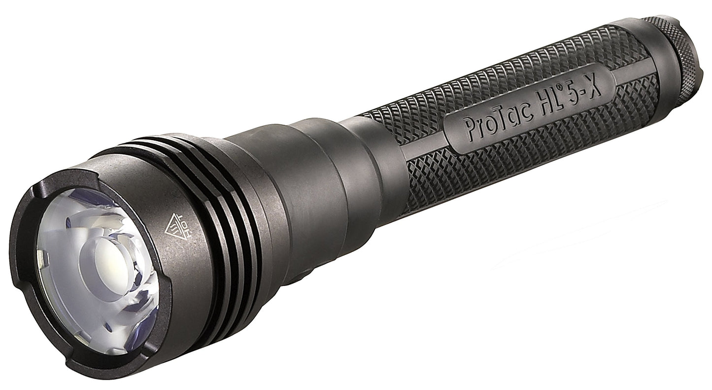 Streamlight 88081 ProTac HL 5-X 3500 Lumens 51,000 Candela Multi-Fuel Tactical Flashlight, Rechargeable Capable, Includes Rechargeable Batteries and USB Cable, Black