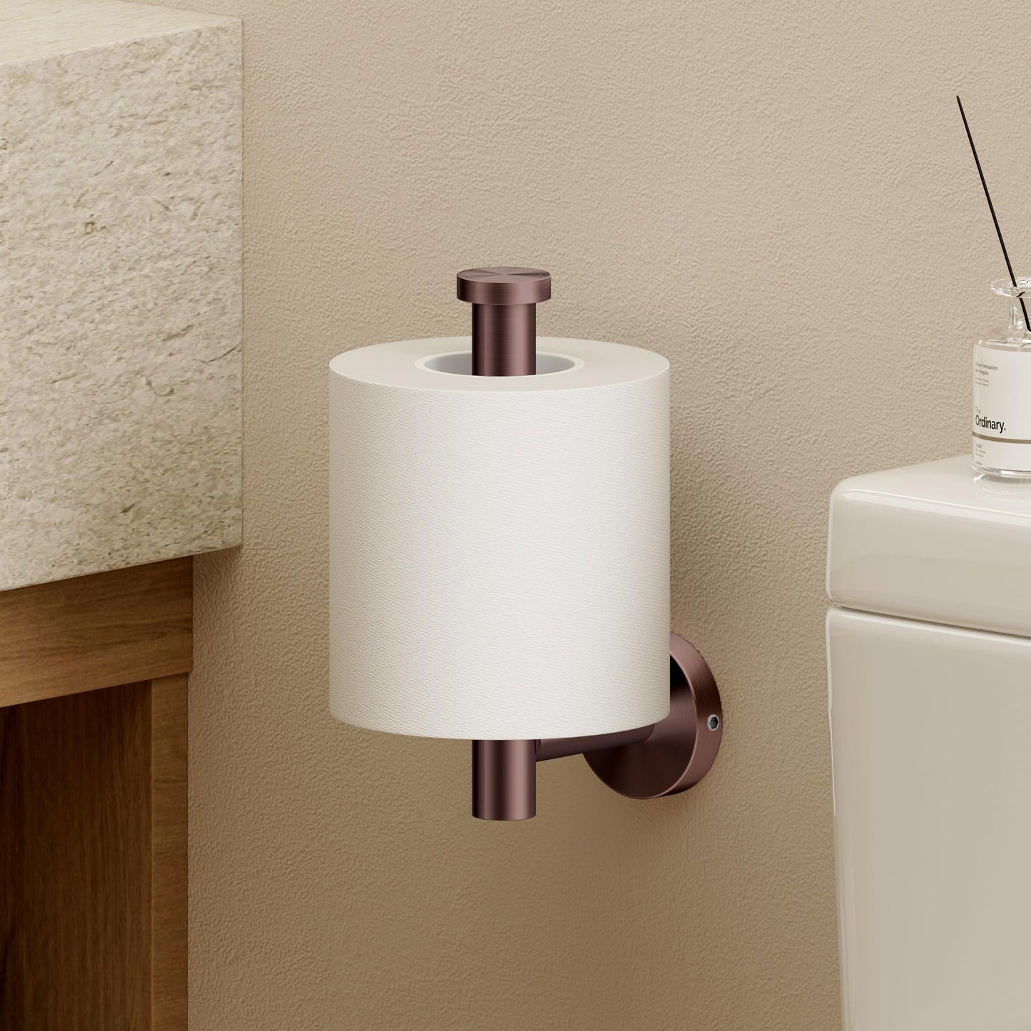 KES Bathroom Toilet Paper Holder 18/8 Stainless Steel, Toilet Paper Roll Holder Wall Mount, Bronze, A2175S12-BB