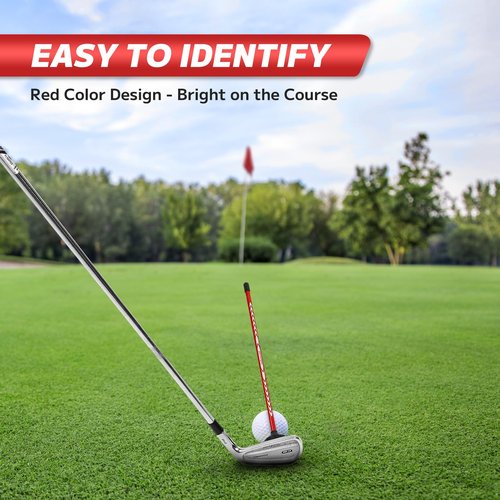Craftsman Golf Alignment Rods for Golf Swing Training Aid, Golf Alignment Stick with Strong Magnetic Base Golf Practice Stick, 10" Stick Golf Club Tool Calibrate Golf Shots