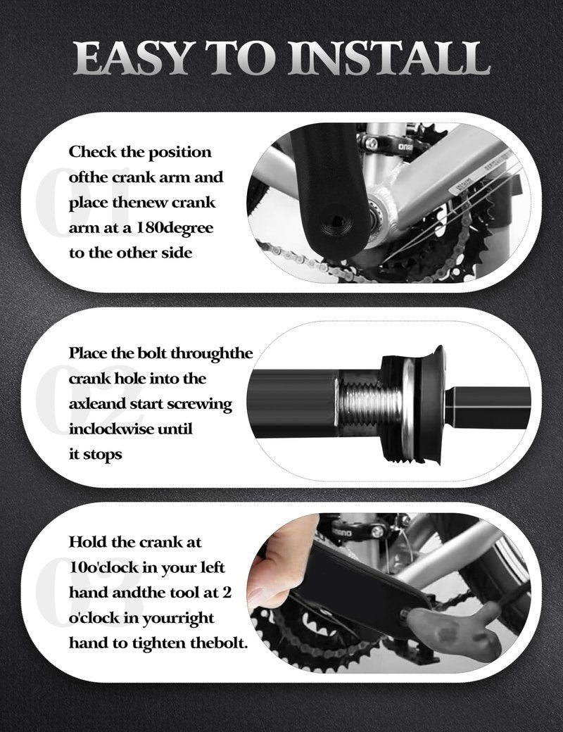 2Pcs Crank Arm Set E Crank Arms Pedal Crank Arm, A Pair of Electric Crank Arm 6.3 * 5.9inch Dimond Hole Crank Mid Motor Cranks for Electric Folding Exercise Road BMX 170mm
